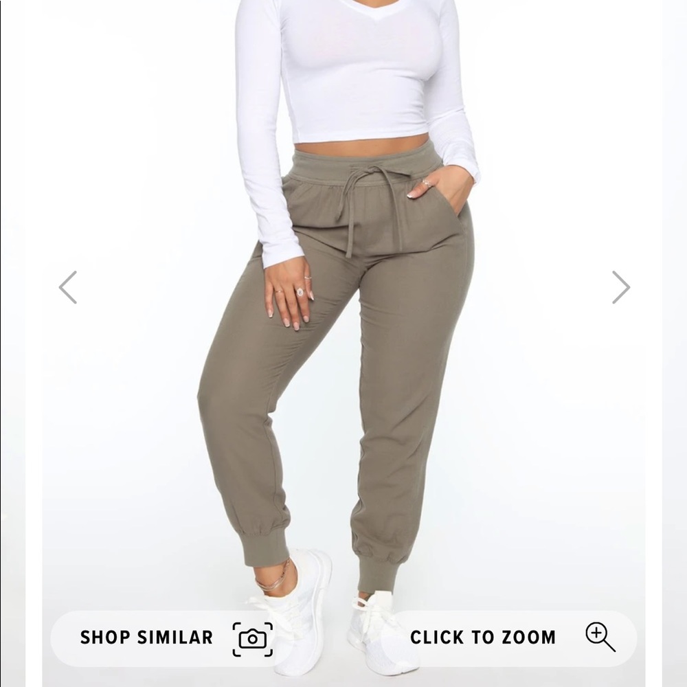 NOT MY PROBLEM OLIVE JOGGERS FASHION NOVA